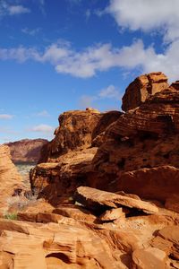 View of rock formations