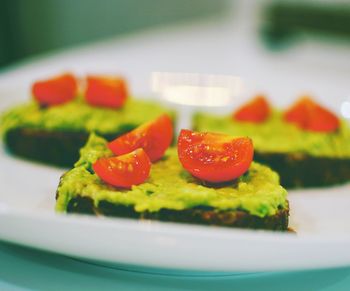 Close-up of salad in plate