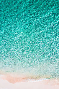 High angle view of beach