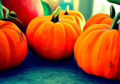 Close-up of pumpkins