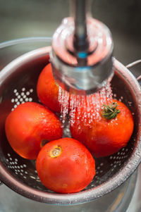 Close-up of red apple