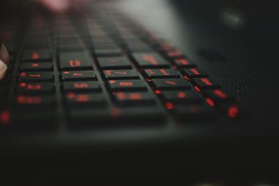 Close-up of computer keyboard