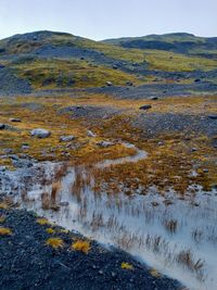 Scenic view of landscape against sky