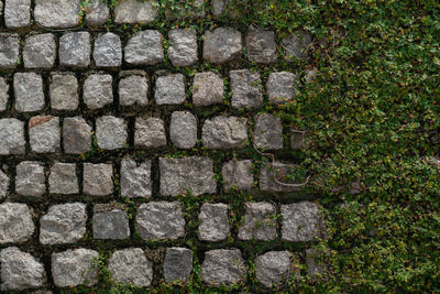 Full frame shot of stone wall