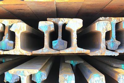 View of multi colored wall