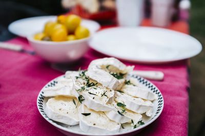 Close-up of food in plate