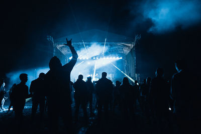 Crowd at music concert