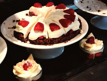 Close-up of ice cream in plate