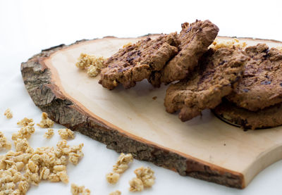 Close-up of bread in plate