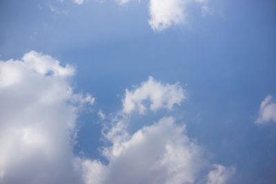 Low angle view of clouds in sky