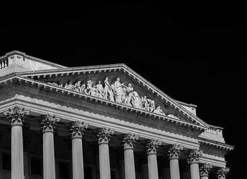 Low angle view of historical building