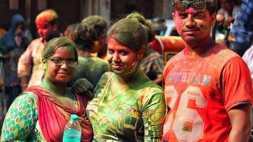 Group of people in traditional clothing