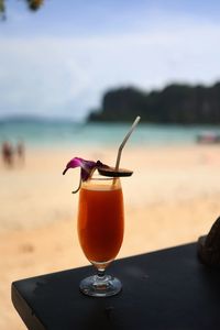 Close-up of drink on table