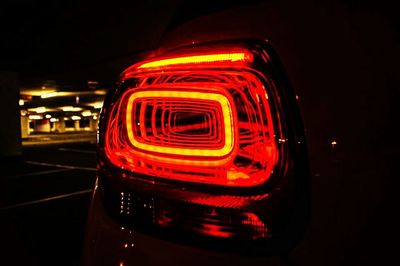 Light trails at night