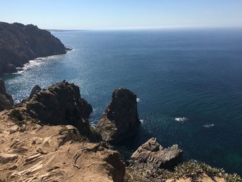 Scenic view of sea against sky