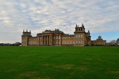 View of building against cloudy sky