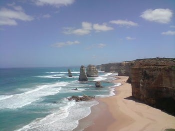 Scenic view of the 12 apostles great ocean road 
