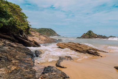 Scenic view of sea against sky