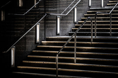 Low angle view of staircase in building