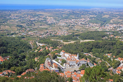 View of the summer palace in sintra, portugal