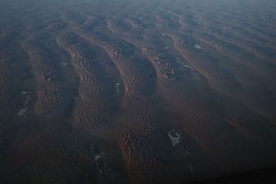 High angle view of beach