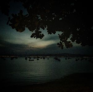 Scenic view of calm lake against sky