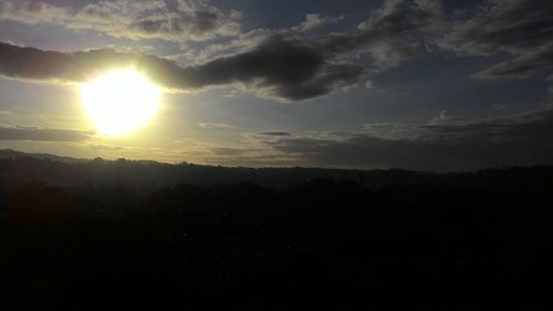 Sunset over mountains