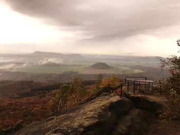 Scenic view of landscape against sky