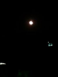 Illuminated moon at night