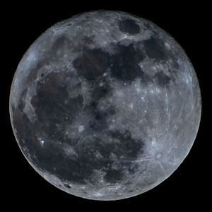 Close-up of moon against sky at night