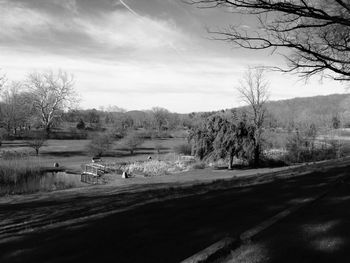 Road passing through landscape