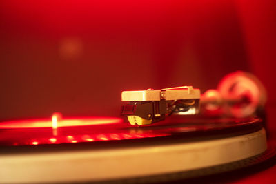 Close-up of machine part