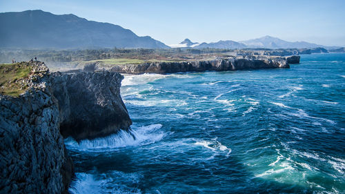 Scenic view of sea against sky