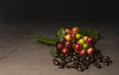 Close-up of tomatoes on table