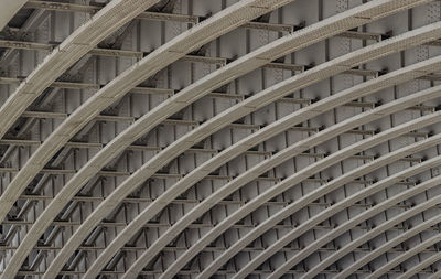 Low angle view of metal grate