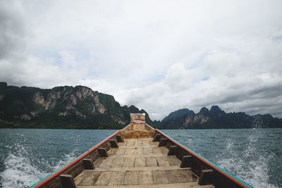 Pier over sea against sky