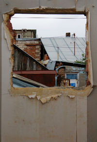 Low angle view of old building