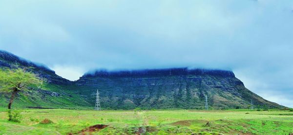 Scenic view of landscape against sky