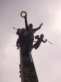 Low angle view of statue