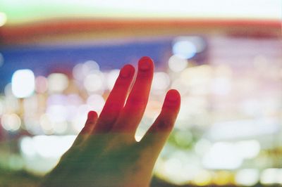 Close-up of human hand