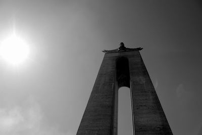 Low angle view of christian monument