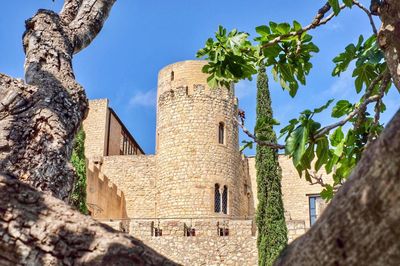 Low angle view of historical building