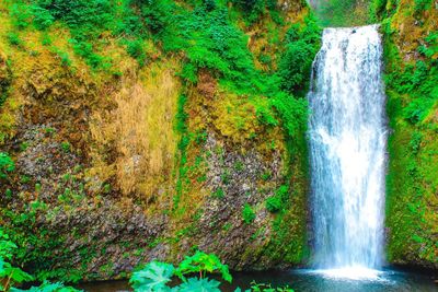 Close-up of waterfall