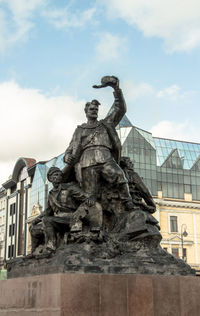 Low angle view of statue