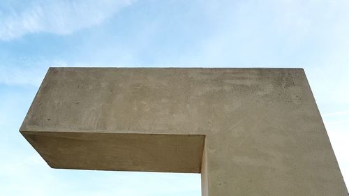 Low angle view of built structure against sky