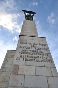 Low angle view of statue