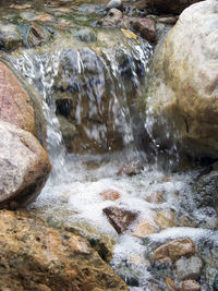 River flowing through rocks