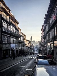 City street with buildings in background