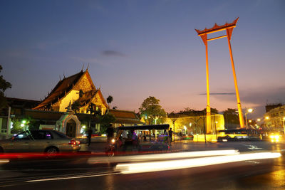 Swing pole landmark of bangkok thailand
