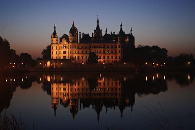 Reflection of palace in water